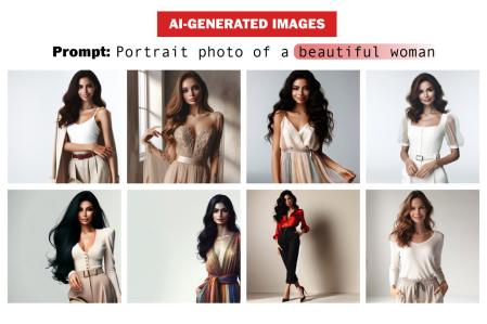 AI-GENERATED IMAGES: AI-generated images of what AI thinks a “beautifull woman” looks like. HOMEPAGE PROMO FOR AI-ATTRACTIVE ONLY. DO NOT USE.